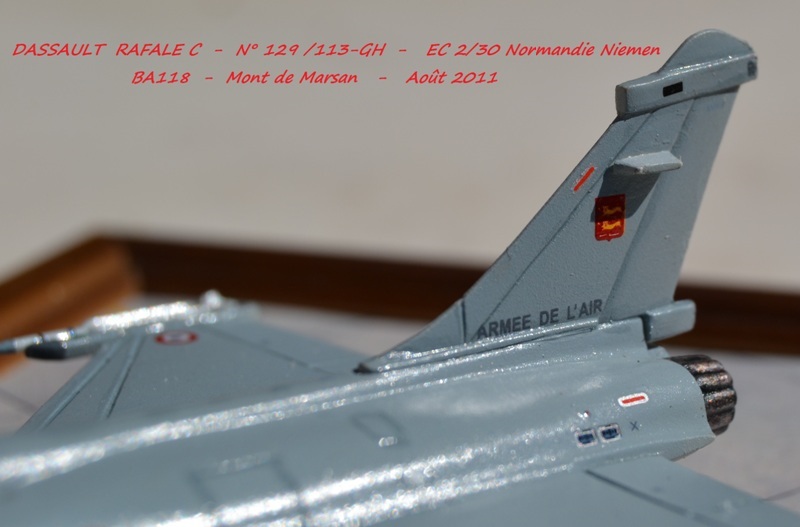 DASSAULT RAFALE C Escadrille de chasse EC 2/30 113-GH NORMANDIE NIEMEN - BA 118 MONT DE MARSAN Août 2011 Réf: 79908 91210