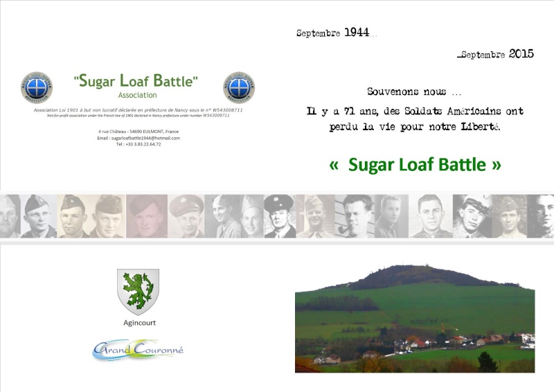 Association "Sugar Loaf Battle" : Inauguration d'un monument à Agincourt (Meurthe & Moselle) Invita10