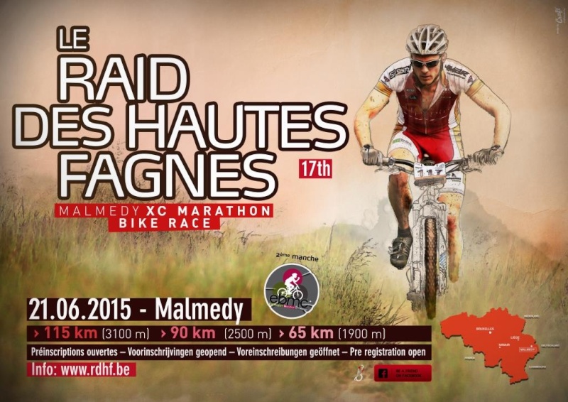 RAID DES HAUTES FAGNES - 21 juin 2015 - Malmedy Affich11