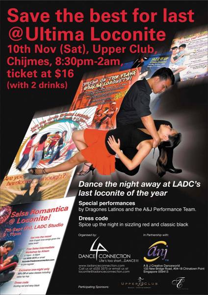 Come join us on 10 Nov @ Ultima Loconite, The Upper Club Ultima11