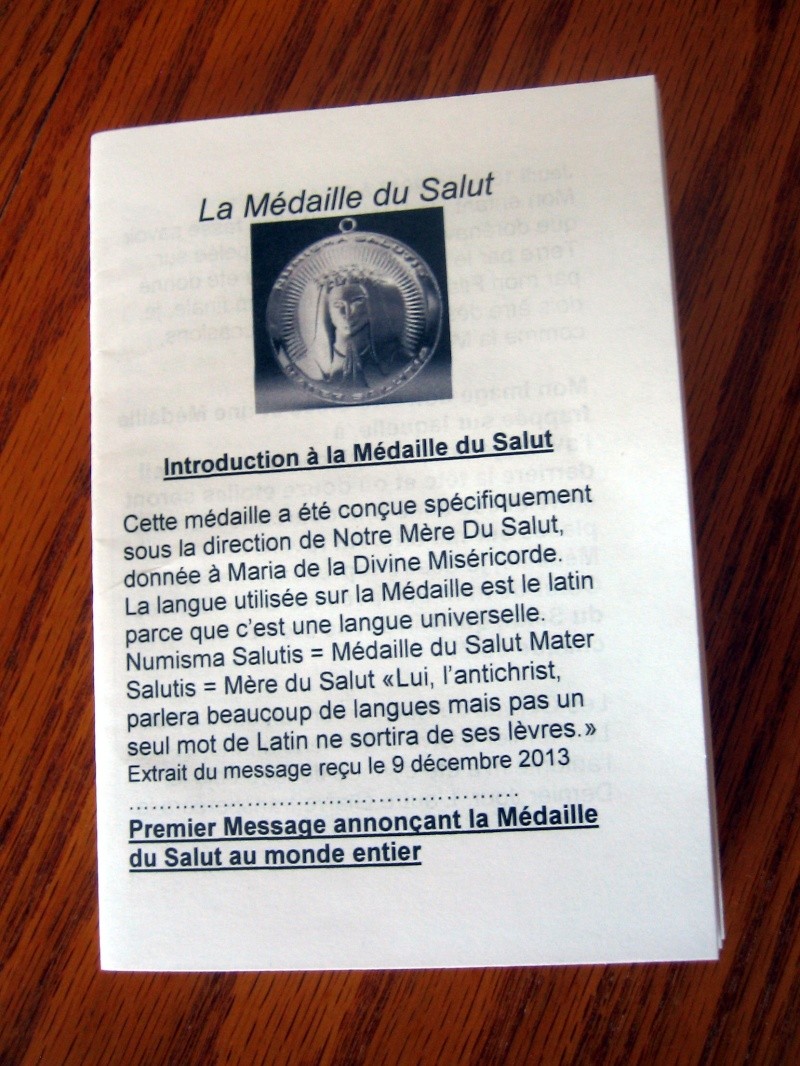 La Médaille du Salut et Sceau... Livret10