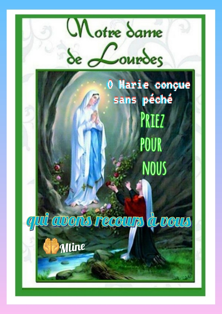 #chapelet Triduum avec Notre Dame de Lourdes 9 / 10 / 11 Février   Polish11