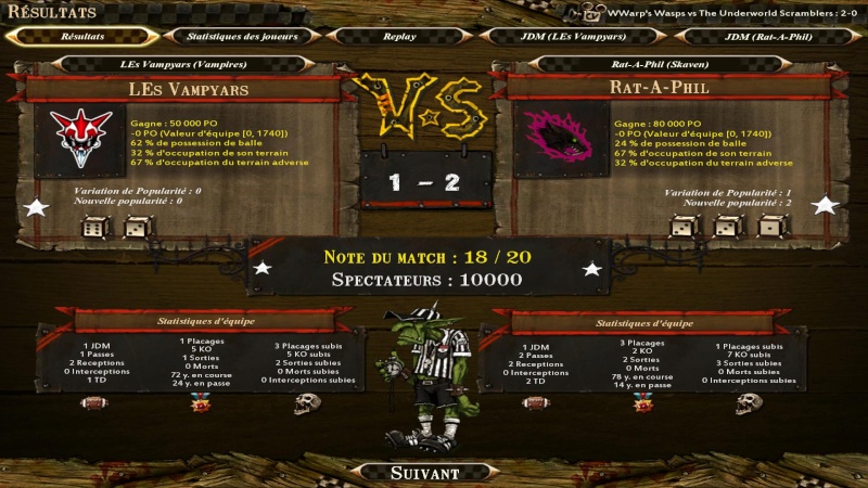 Rat-A-Phil [Momienova] vs LEs Vampyars [Cuivenen] : 2-1 Bloodb14