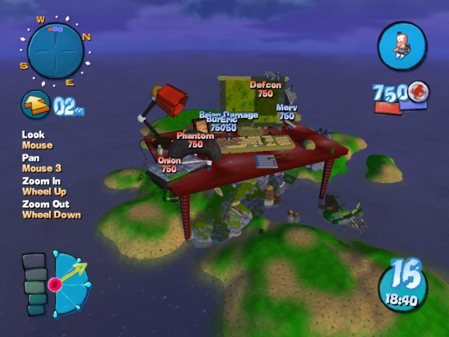 Worms 4 mayhem and Worms 3d maps Newone11