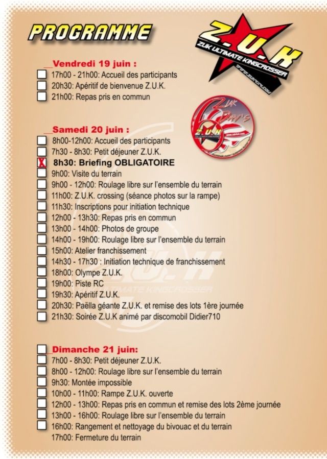 ZUK DAY'S 6 : Le programme Progra10