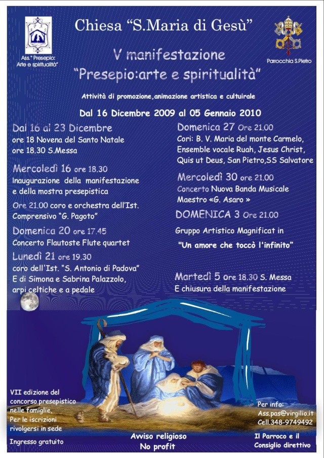 Presepio: arte e spiritualit Manife11