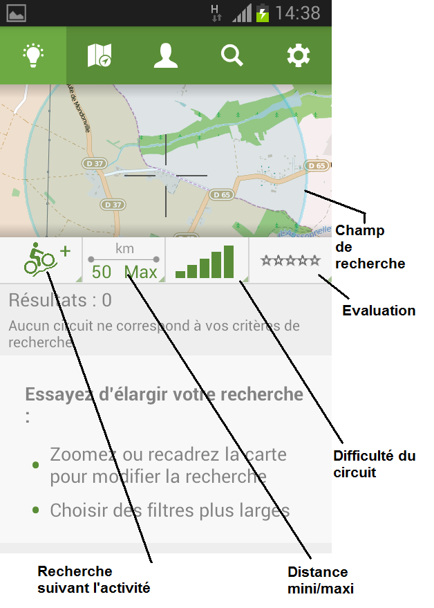 viewranger - VIEWRANGER, Application GPS TRACE Onglet10