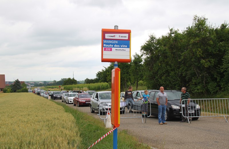 11 ème édition du Marathon du Vignoble d'Alsace et son passage à Wangen le 21 juin 2015 Img_8413