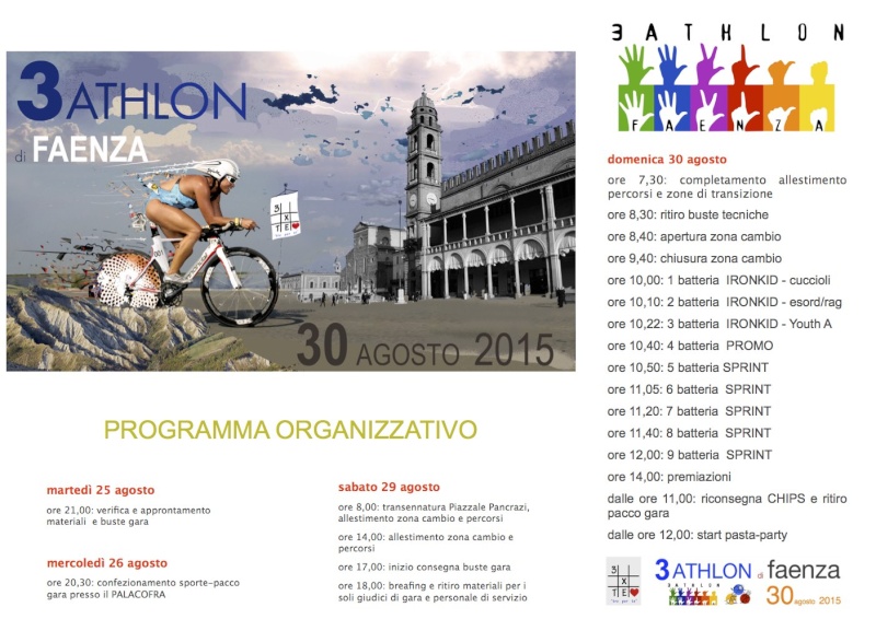 Triathlon Faenza 2015 - braccia al lavoro. Progra11