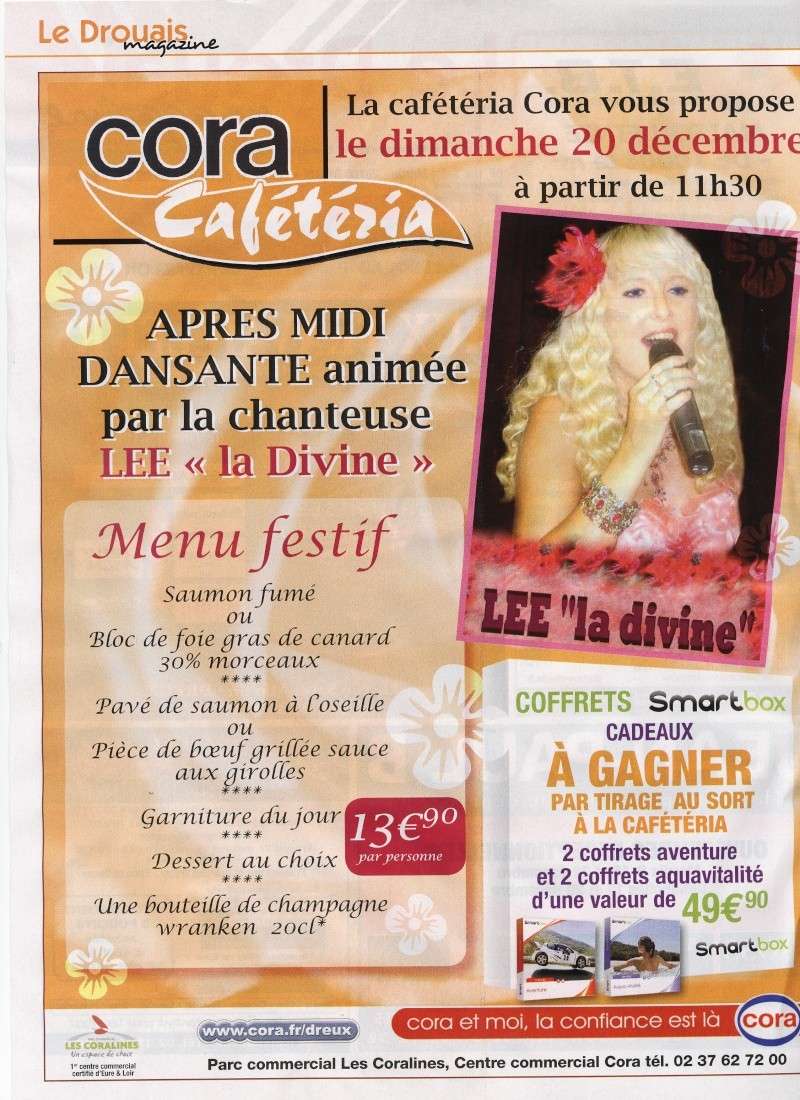 REPAS DE NOEL chez CORA Dreux dim 20 déc 12H00 avec LEE Lee_co10