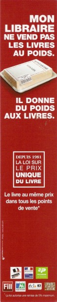 prix unique du livre en librairie Numar364