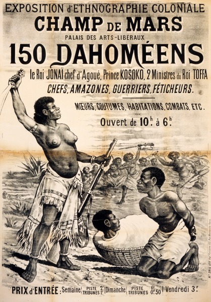 Conquête du Dahomey 1892, guerriers et amazones. Can_0710