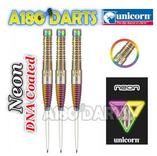 Unicorn NEON Darts DNA Coated 90% Tungsten Darts set A180_339