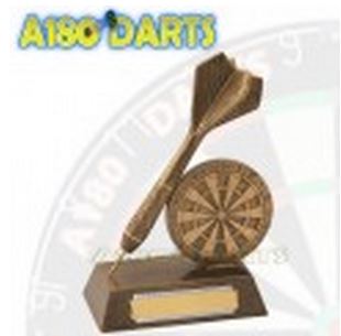 Darts Award Trophy - Single Dart Design A180_370