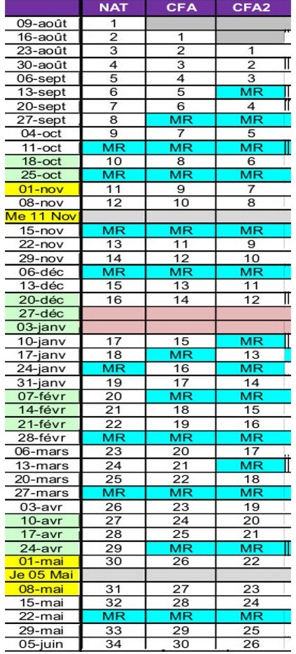 INFOS CHAMPIONNATS AMATEURS  - Page 21 Calend10