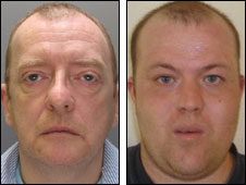 Paedophiles on 'Most Wanted' list Jason Waller and Dean Barnes _4687310