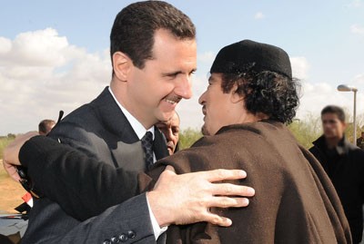 الرئيس الأسد يجري مباحثات مع العقيد القذافي 12643310