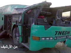 وفاة 12 شخصاً وإصابة 35 في تدهور حافلة ركاب على طريق دمشق-القامشلي قرب تدمر _onlin10