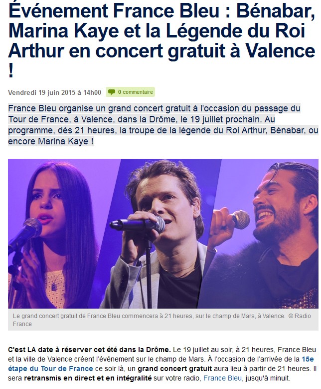 Concert France Bleu à Valence avec Bénabar Concer10
