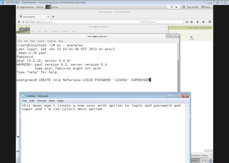 postgreSQL - Guide Installing PostgreSQL 9.4 And phpPgAdmin In CentOS 7 13-06-11