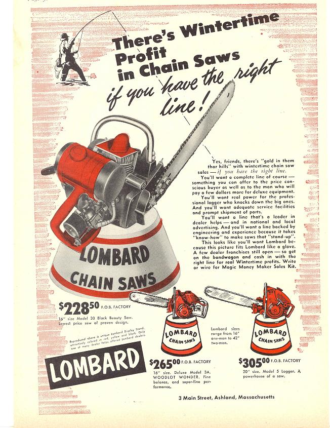 lombard chainsaws Lombar10
