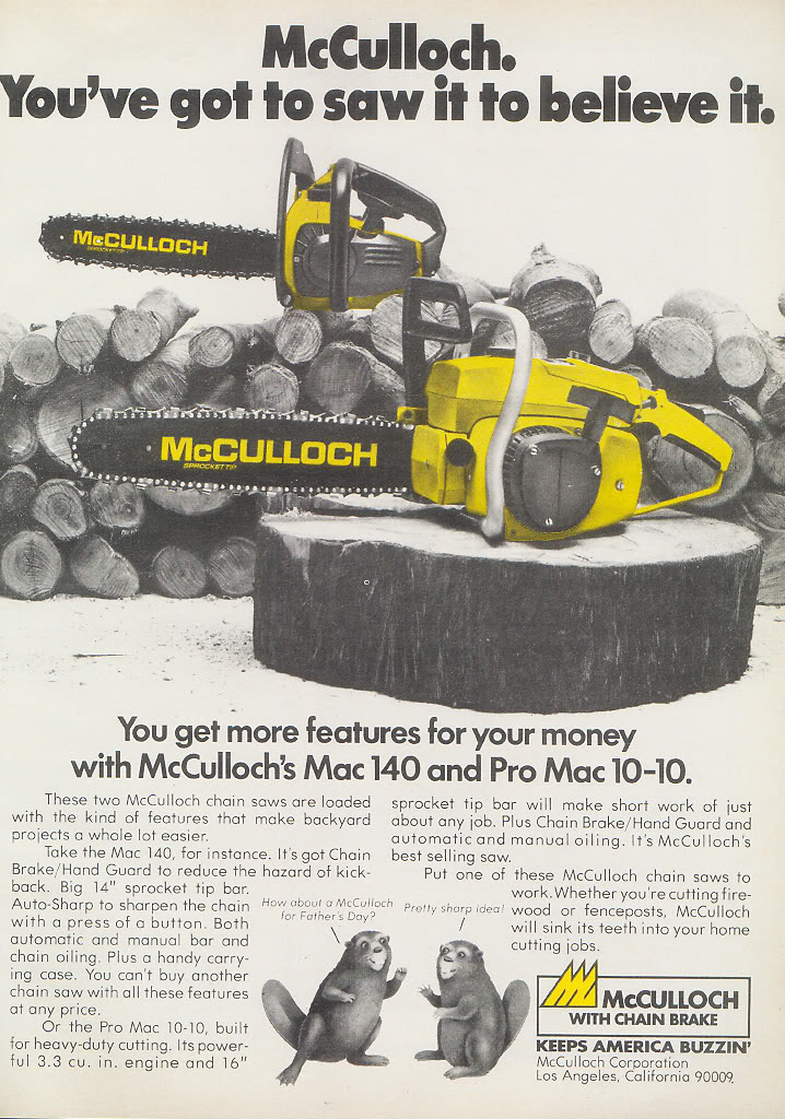 mcculloch chainsaws Macbea10