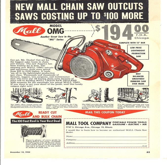 mall chainsaws Mall610