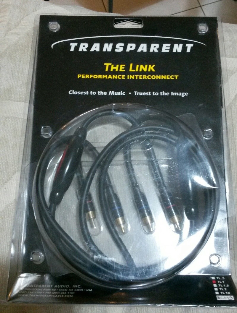 Transparent 'The Link' RCA Interconnect - 1m Transp10