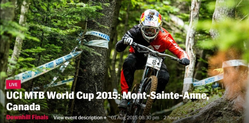 5éme manche DH WC 2015 - Mont-Sainte-Anne, Canada Screen28