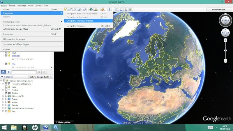 [résolu] Sauvegarde des repères de Google Earth Rep10