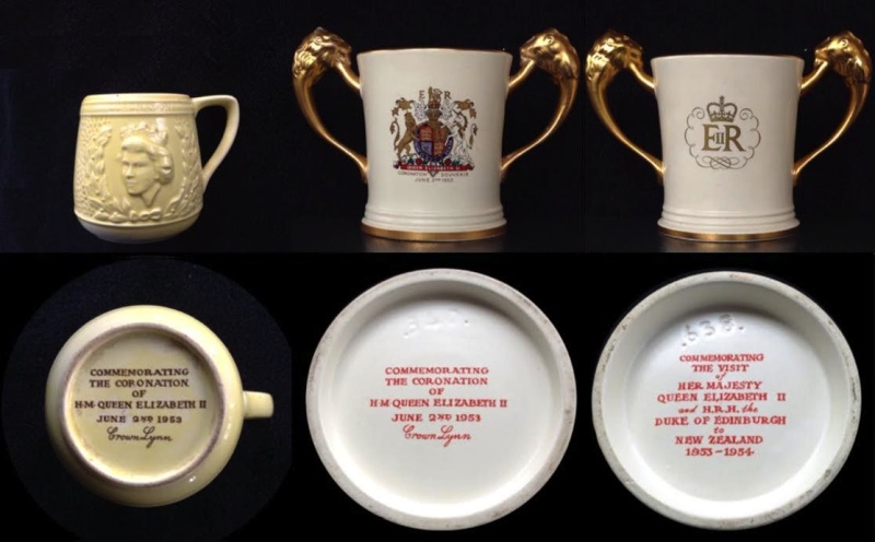 Backstamps for the gallery: Coronation Loving Cup remarked for the Royal Visit? Corona10