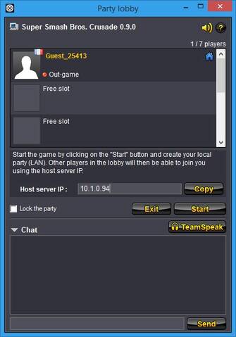 Romstation : to easily Create/Join super smash bros crusade party
