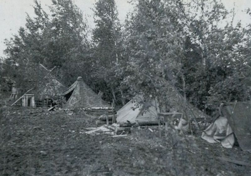 Zeltbahn camp/ German bivouac 87759410