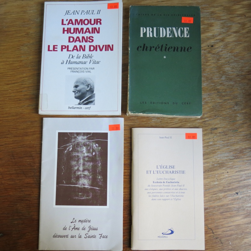 Liste de livres spirituels catholiques à vendre ! 00311