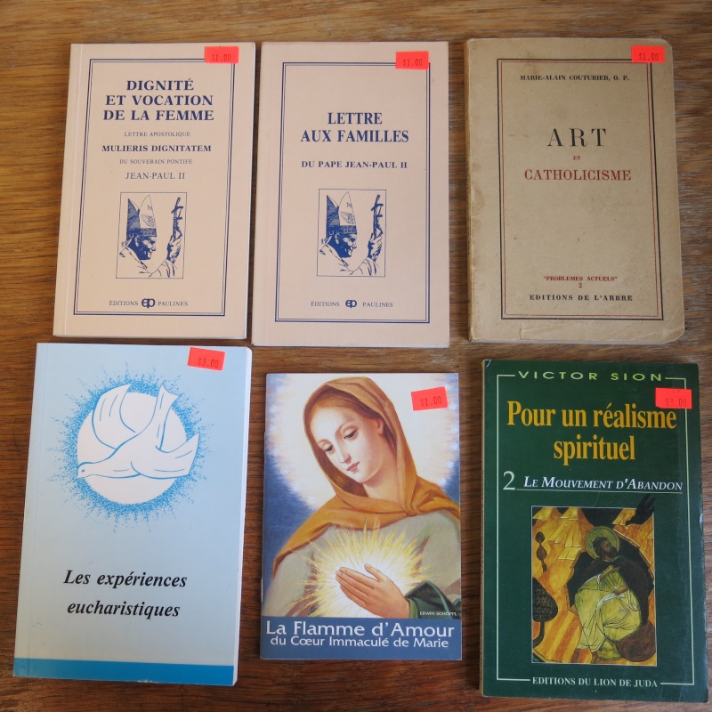 Liste de livres spirituels catholiques à vendre ! 00511