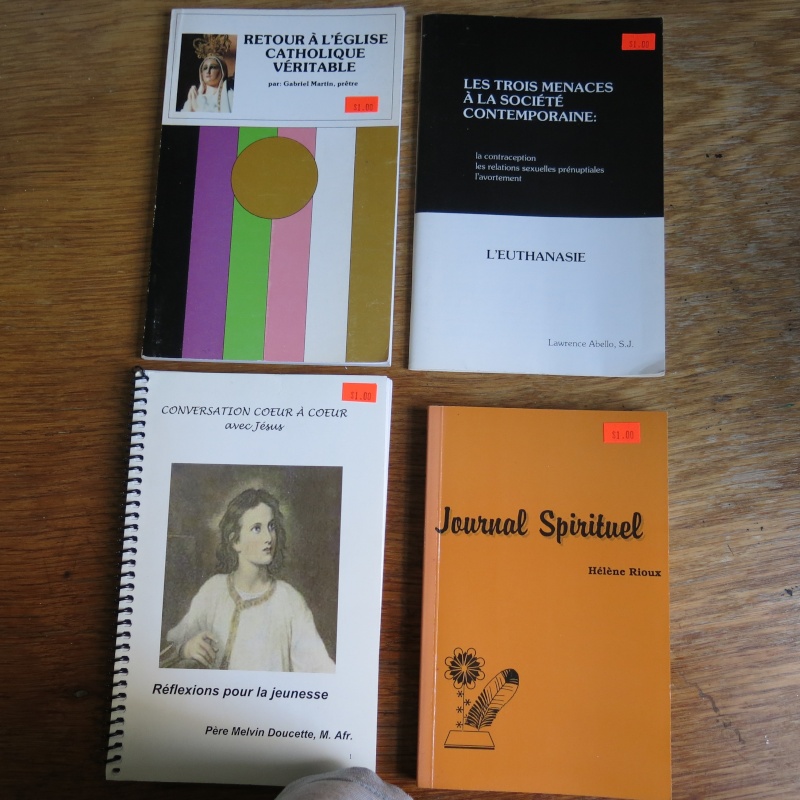 Liste de livres spirituels catholiques à vendre ! 00512