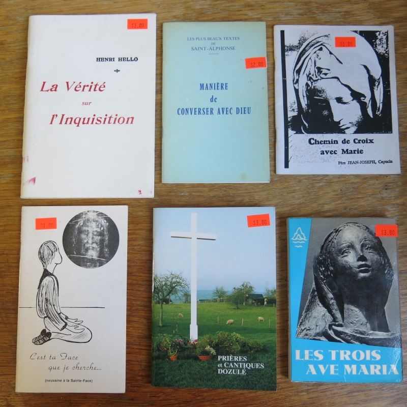 Liste de livres spirituels catholiques à vendre ! 00611