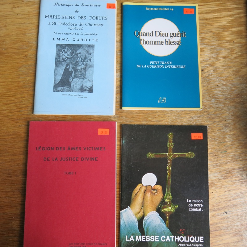 Liste de livres spirituels catholiques à vendre ! 00712