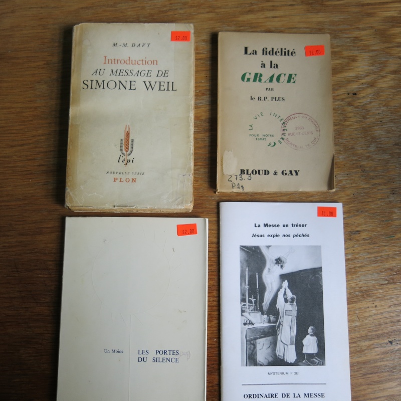 Liste de livres spirituels catholiques à vendre ! 00812