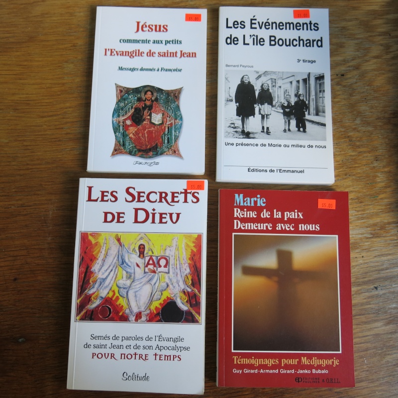 Liste de livres spirituels catholiques à vendre ! 01313