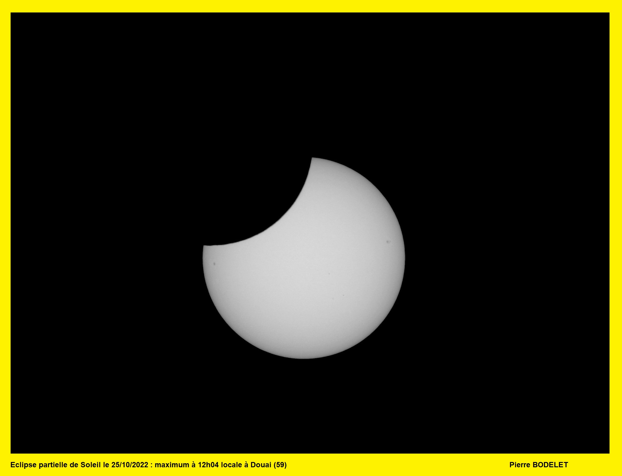 Eclipse partielle de Soleil du 25/10/2022 20221011