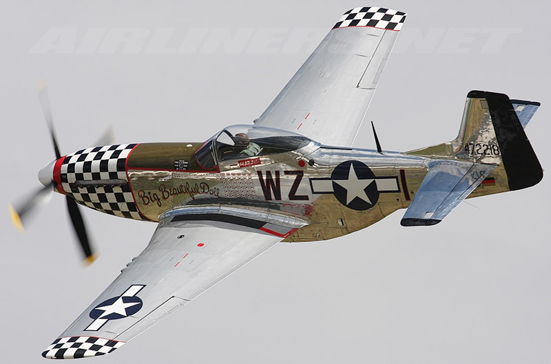 P51-D Mustang Tamiya 1/32 - Big Beautiful Dolls chromé 19625310