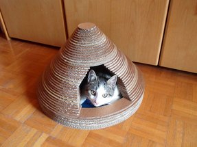 DIY - tuto : une  maison pour chat Maison10