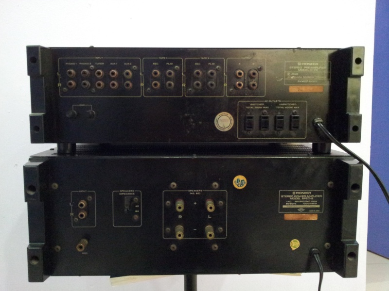 Vintage Silver Pioneer C-73 Pre-Amplifier and SPEC2  250 Watts Power Amplifier ( Used) 20150110