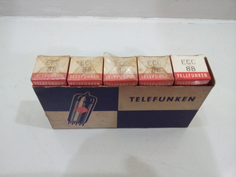 Vintage Telefunken ECC88 Tubes Made In W. Germany (  NOS) 20150832