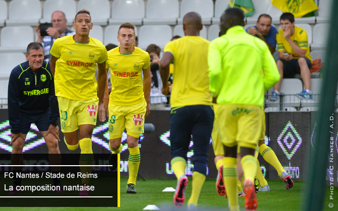 L1 - J3	FC Nantes	- Stade de Reims ... Sam. 22 août 2015 ... LA BEAUJOIRE . 20:00 Compo210