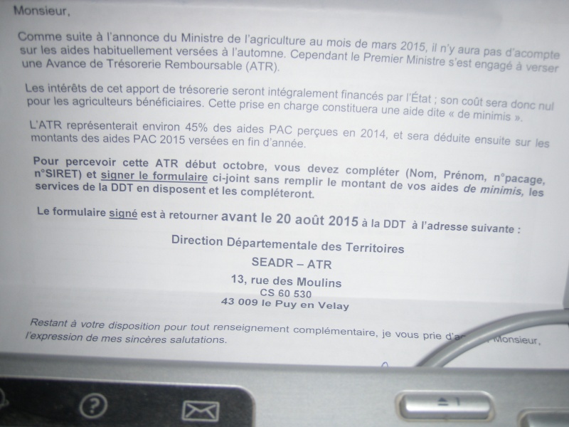 PAC.Une « aide de trésorerie » en octobre - Page 2 P7262310