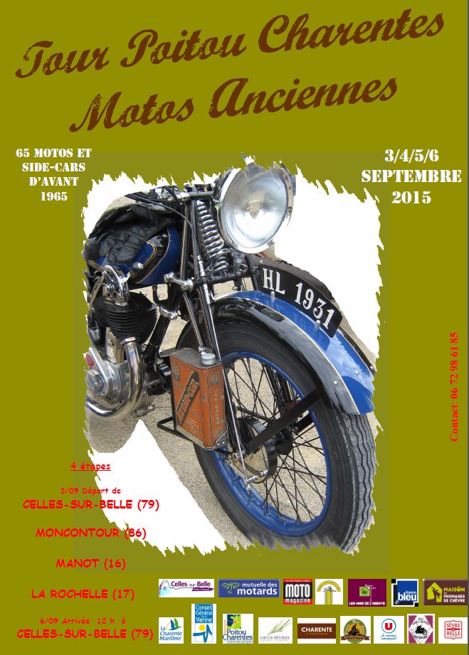 Tour Poitou-Charentes Motos Anciennes 2015 2015to10