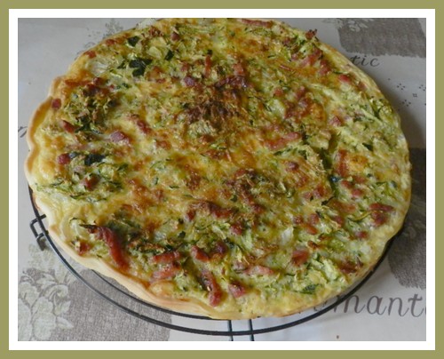 Tarte  courgettes et  lardons Dscn2920