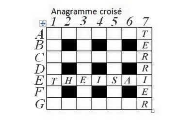 Jeu de Grille de mots Grill100